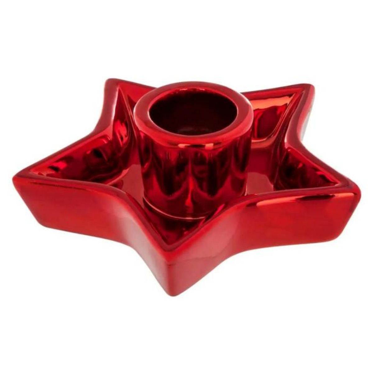 ATMOSPHERA Photophore Étoile  La Maison des Couleurs  10cm Rouge