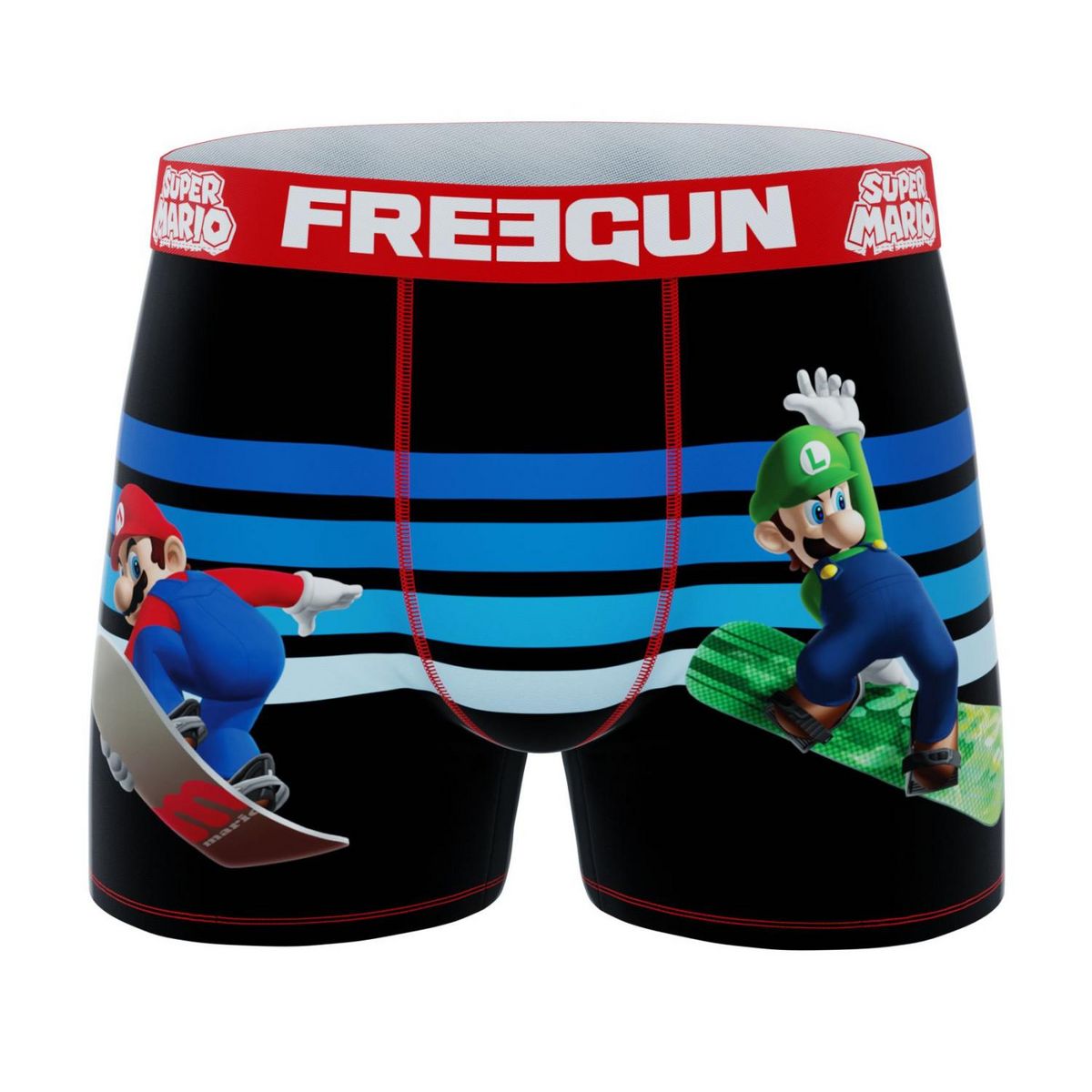 FREEGUN Lot de 4 boxers enfant Super Mario Bros