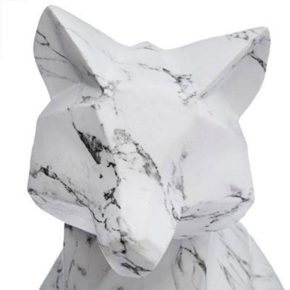 ATMOSPHERA Statuette Déco Origami  Renard  25cm Blanc