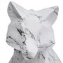 Voir la diapositive 3 : ATMOSPHERA Statuette Déco Origami  Renard  25cm Blanc