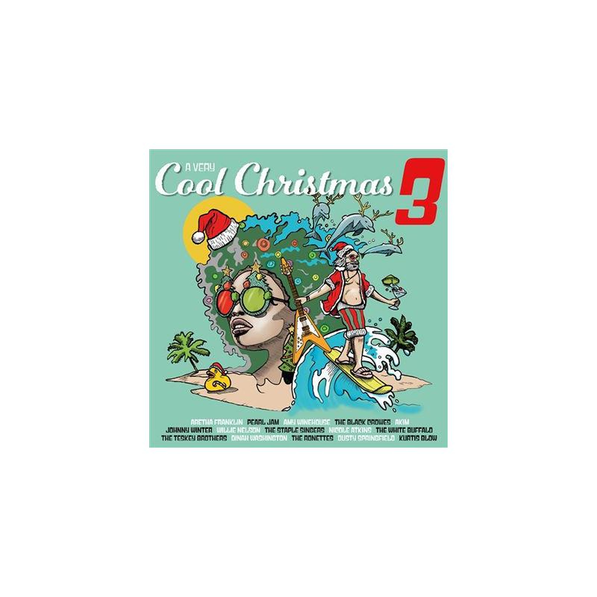Vinyle 2lp bleu translucide various artists a very cool christmas 3