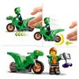 LEGO City 60359 - Le défi de cascade : le tremplin, Jouet 2-en-1 avec Moto Dinosaure et Cascadeur, Cadeau Anniversaire Enfants