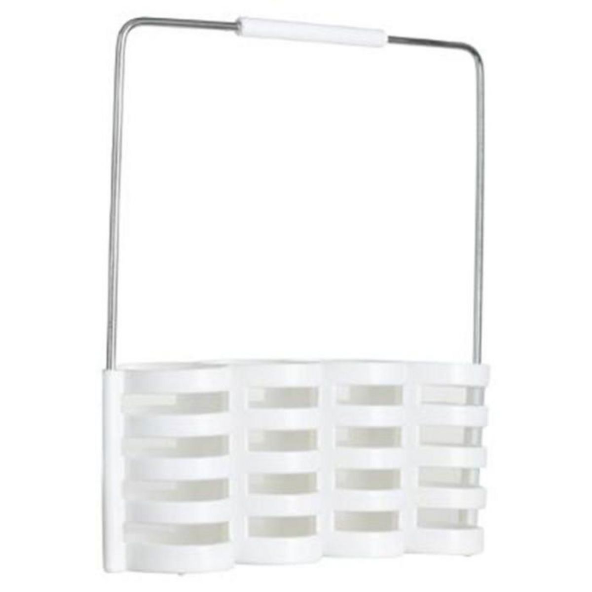 SECRET DE GOURMET Ménagère 24 Pièces Avec Rack  Géo  24cm Blanc