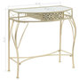 Voir la diapositive 6 : VIDAXL Table d'appoint Style français Metal 82 x 39 x 76 cm Dore