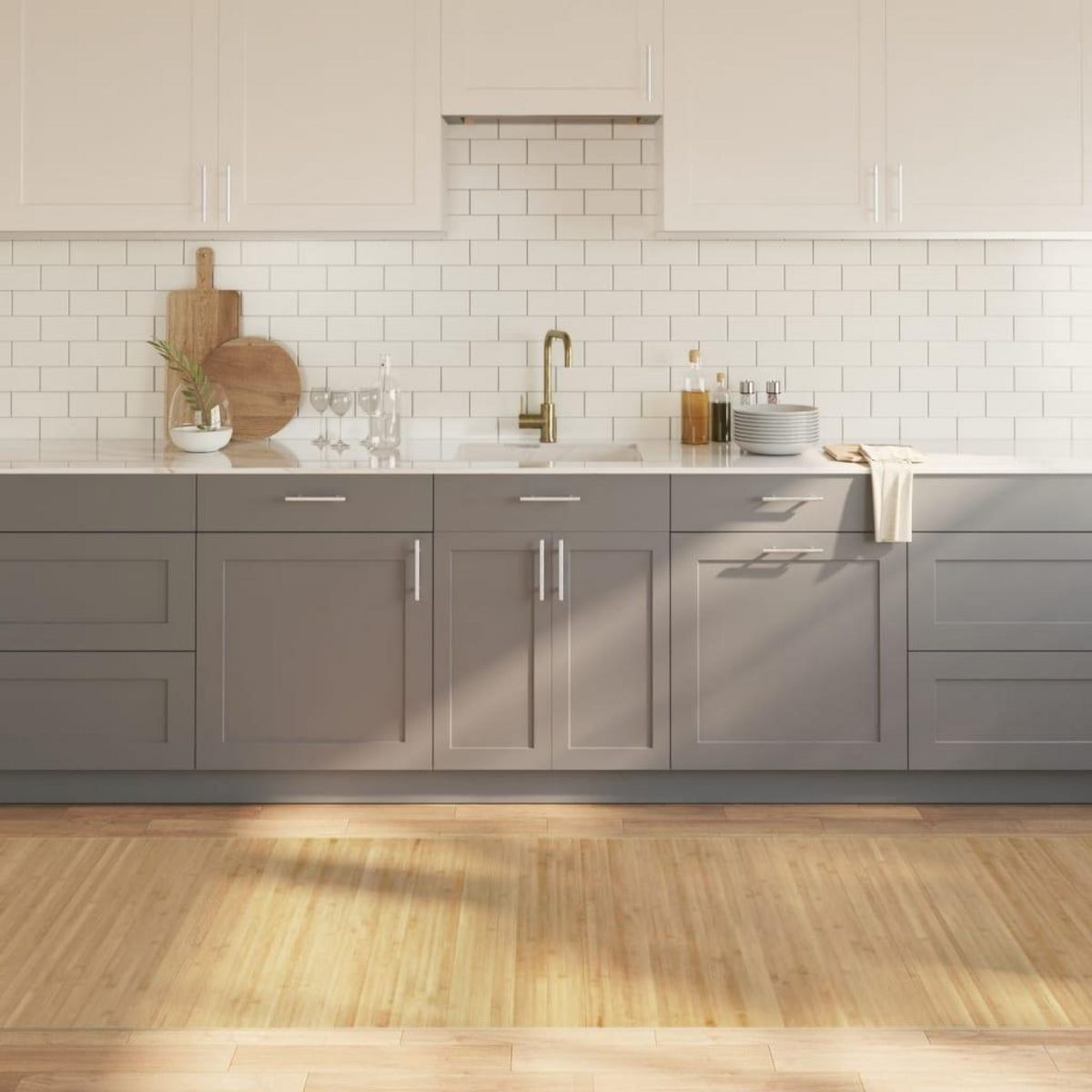 VIDAXL Tapis rectangulaire naturel clair 100x1000 cm bambou