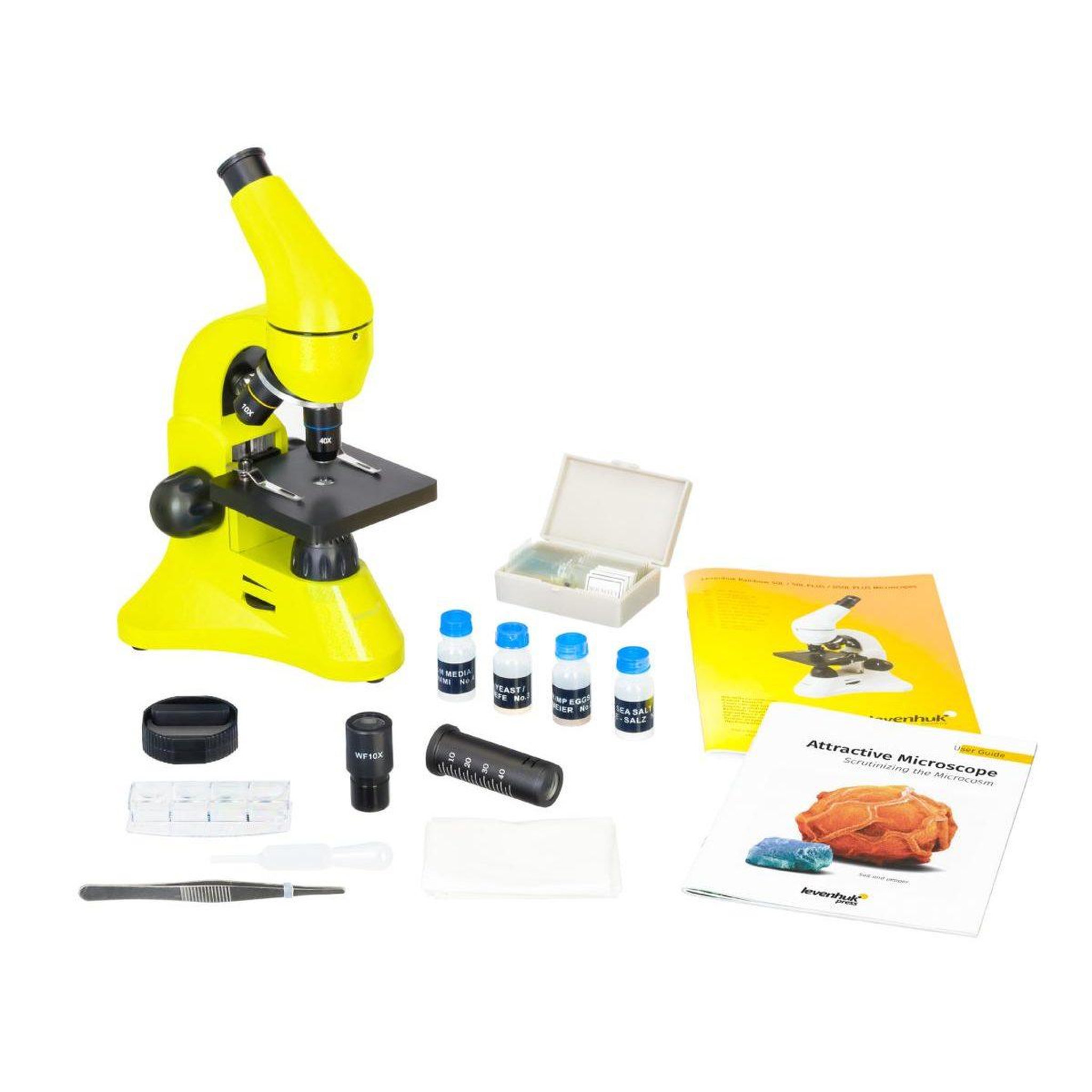 Voir la diapositive 3 : LEVENHUK Microscope  rainbow 50l lime (en)