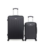 AMERICAN TRAVEL AMERICAN TRAVEL - LOT DE 2 - Valises grand format et cabine BROOKLYN. Coloris disponibles : Vert, Noir, Rouge, Gris, Bleu, Beige, Rose