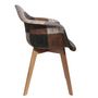 Voir la diapositive 3 : The Home Deco Factory Fauteuil scandinave Patchwork gris