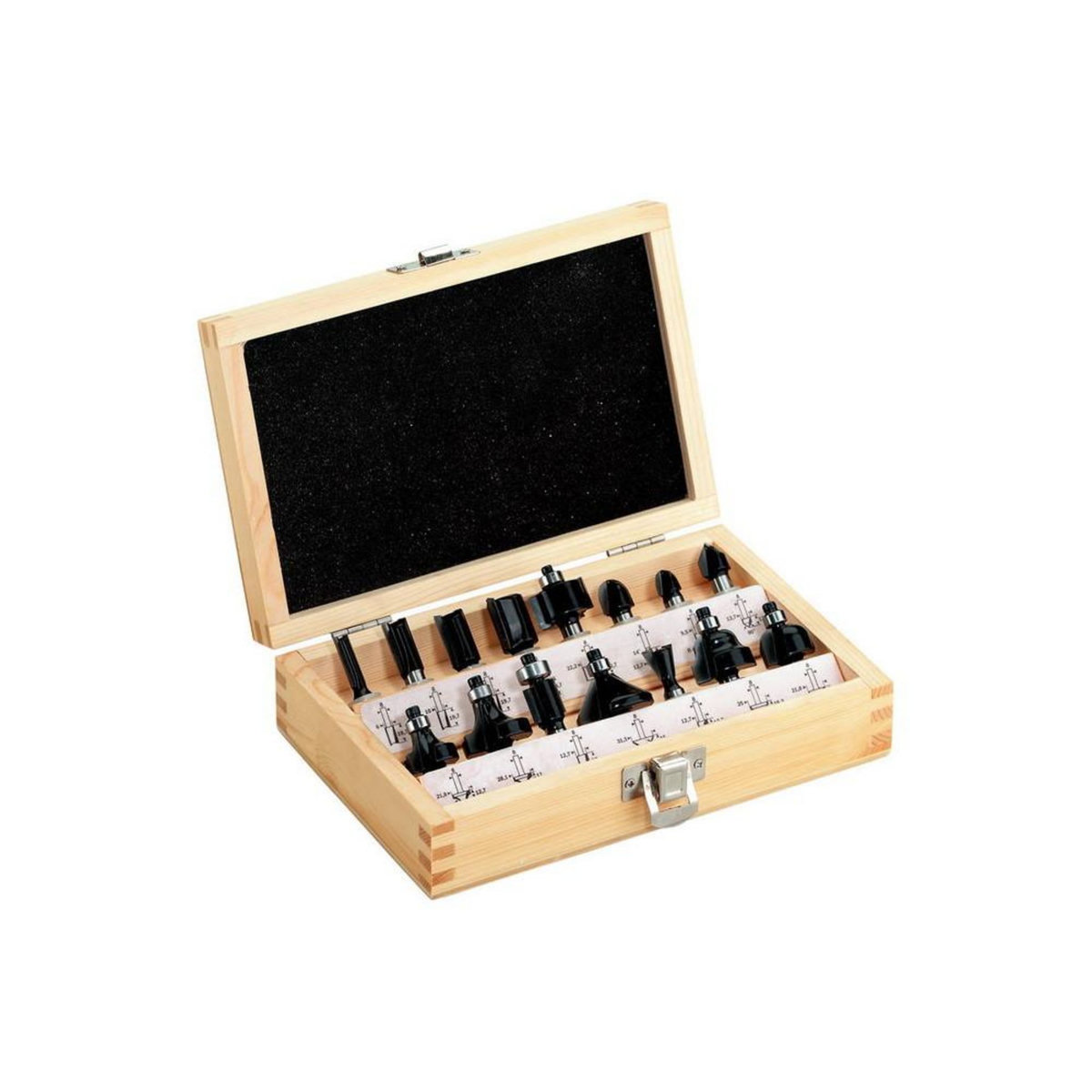 METABO SAS Coffret de15  fraises SP, 8 mm