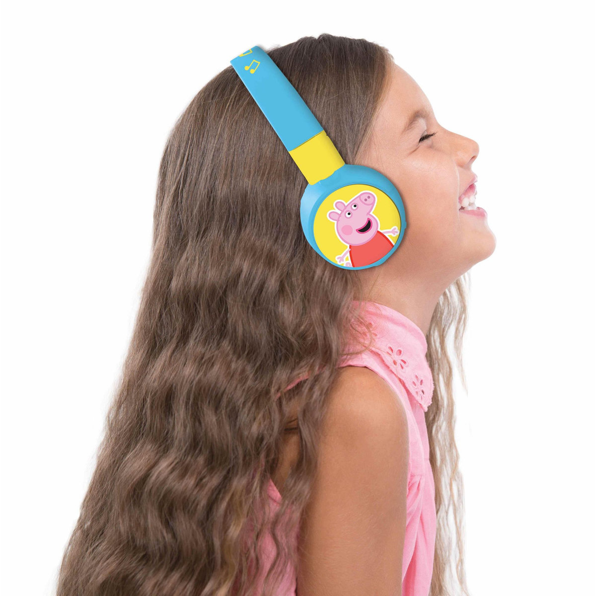 Lexibook Casque 2 en 1 Peppa Pig Bluetooth et Filaire confortable et pliable avec limitation de son