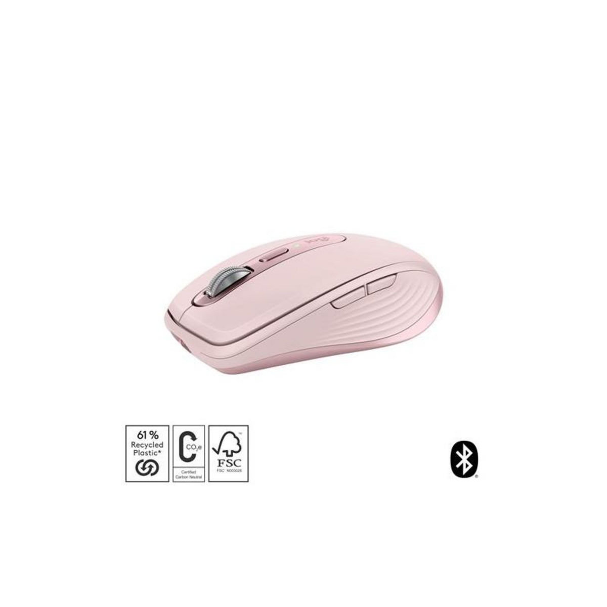 Logitech Souris sans fil Bluetooth Logitech MX Anywhere 3S Rose