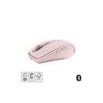Logitech Souris sans fil Bluetooth Logitech MX Anywhere 3S Rose