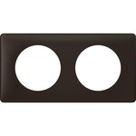 Legrand Celiane plaque 2 postes basalte