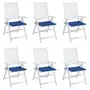 VIDAXL Coussins de chaise de jardin 6 pcs bleu royal 50x50x3 cm