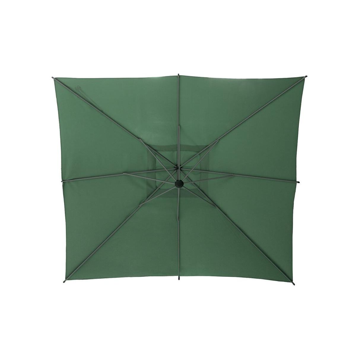 HESPERIDE Parasol déporté carré Manoa Olive - 2,5 x 2,5 m - Hespéride