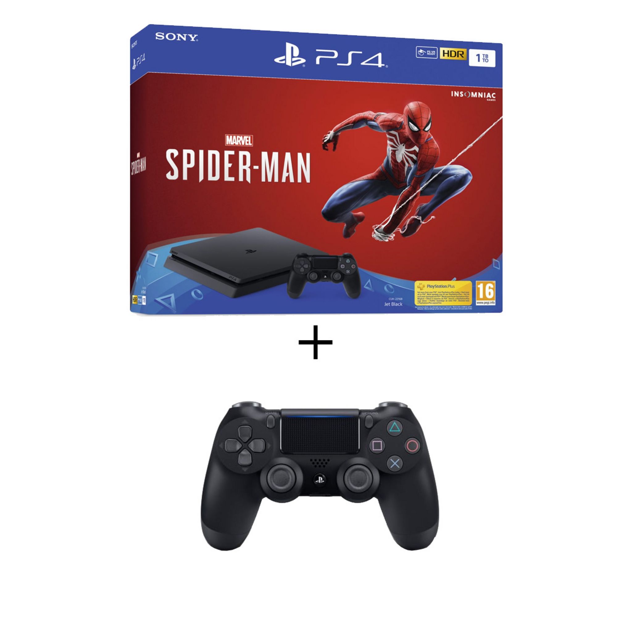 Manette PS4 Sony DualShock 4 V2 – Édition Spider-Man – Comme Neuve, Sous Blister