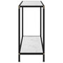 Voir la diapositive 3 : VIDAXL Table console Blanc 80x35x75 cm Verre trempe