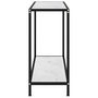Voir la diapositive 3 : VIDAXL Table console Blanc 80x35x75 cm Verre trempe