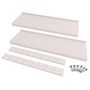 Voir la diapositive 4 : VIDAXL Etageres murales flottantes a 2 niveaux 2 pcs Inox 300x30 cm