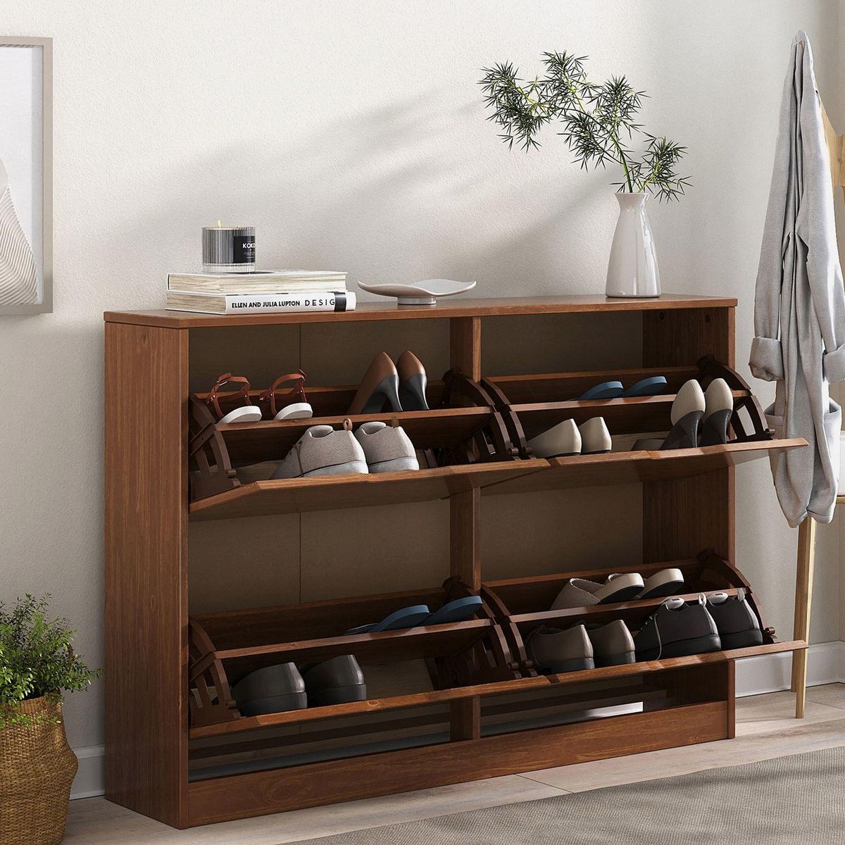 IDIMEX Meuble à chaussures en pin BASIL