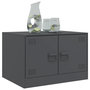 Voir la diapositive 4 : VIDAXL Table basse anthracite 67x50x44 cm acier