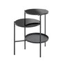Voir la diapositive 1 : Paris Prix Table d'Appoint Design  Trio  71cm Noir