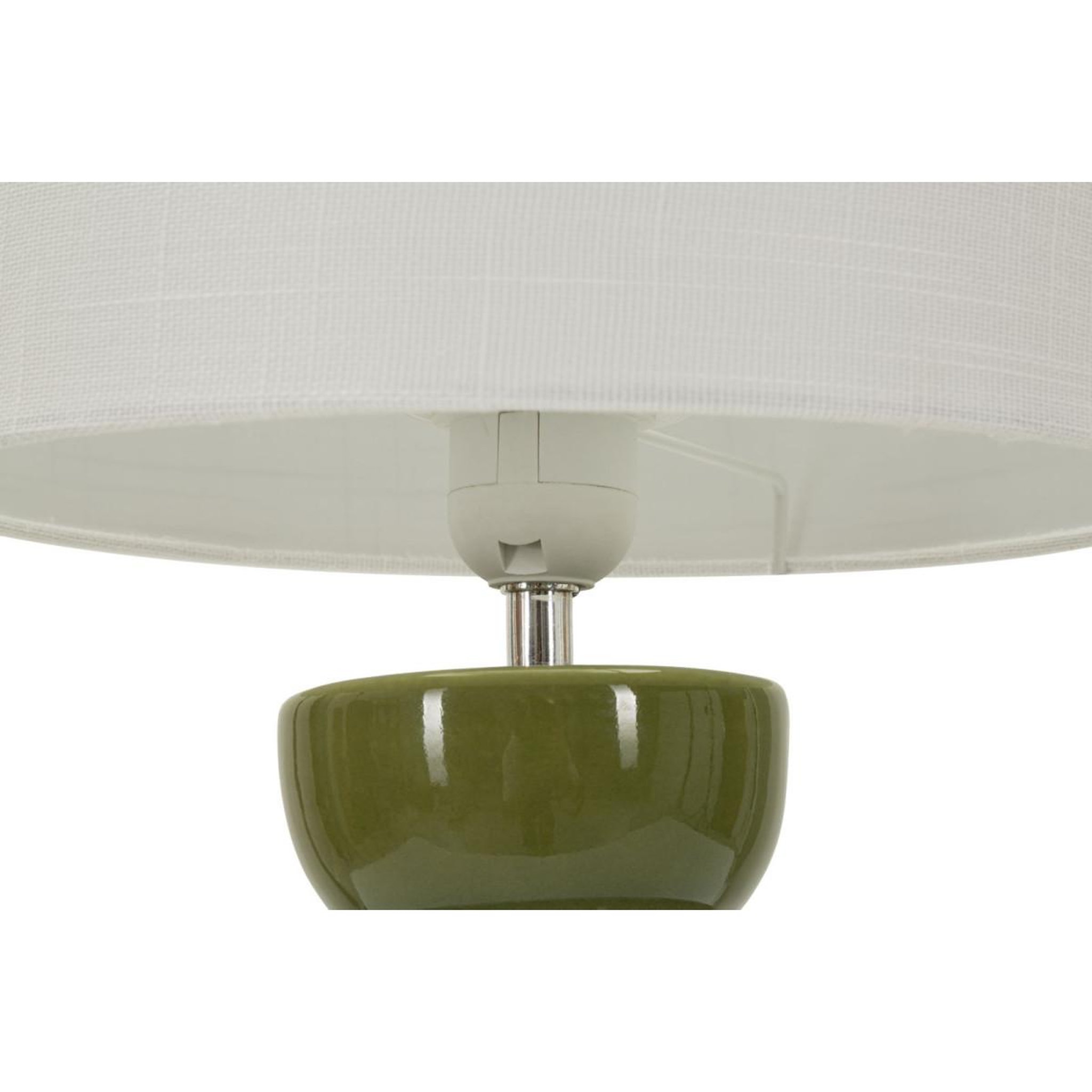 Voir la diapositive 2 : Paris Prix Lampe à Poser en Céramique  Torr  46cm Vert