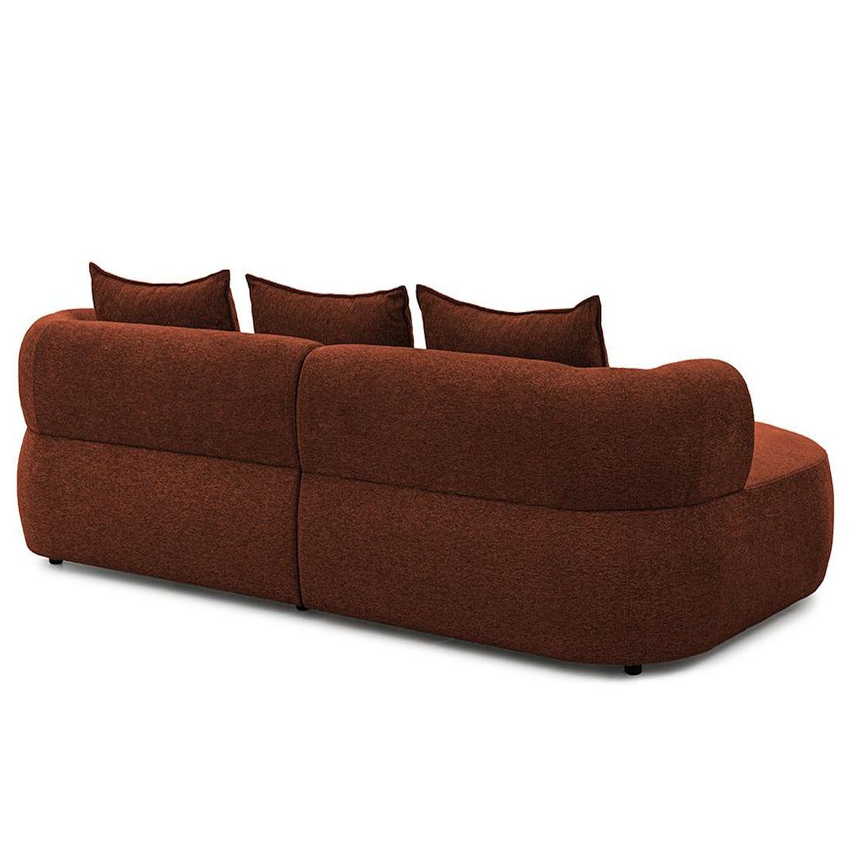 LISA DESIGN Angela - canapé d'angle gauche 4 places en velours texturé