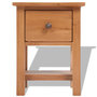 Voir la diapositive 2 : VIDAXL Table de chevet 36x30x47 cm Bois de chene massif
