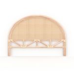 Rendez vous déco Tête de lit 140 cm en rotin et cannage - Néora. Coloris disponibles : Marron