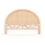 Rendez vous déco Tête de lit 140 cm en rotin et cannage - Néora. Coloris disponibles : Marron