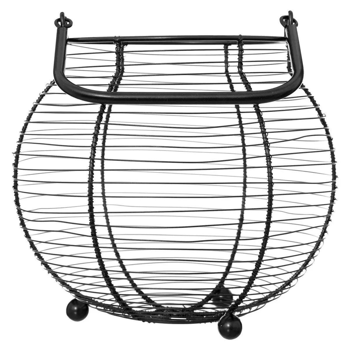 FIVE Panier de Rangement 55 Œufs  Métal  23cm Noir