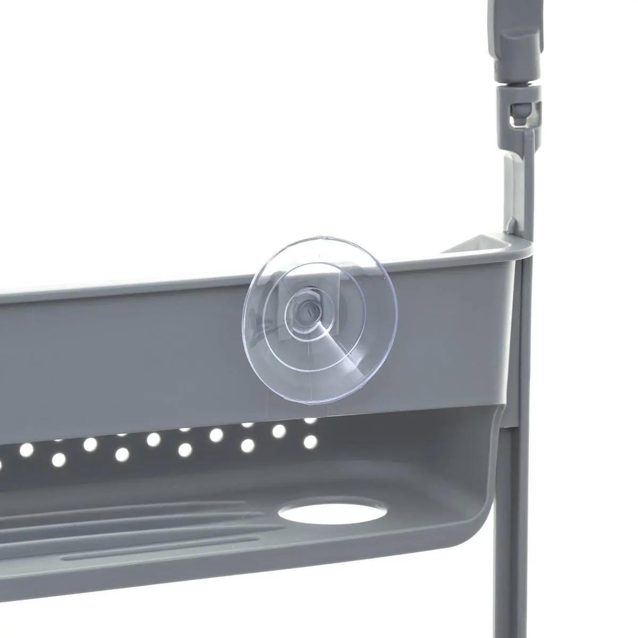 Voir la diapositive 2 : FIVE Support de douche 2 paniers  souple  70cm gris