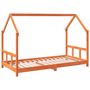 Voir la diapositive 2 : VIDAXL Cadre de lit d'enfants cire marron 90x190 cm bois de pin massif