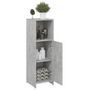 Voir la diapositive 4 : VIDAXL Armoire de salle de bain Gris beton 30x30x95 cm Bois ingenierie