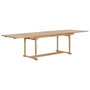 Voir la diapositive 2 : VIDAXL Table extensible de jardin 180-280x100x75 cm Teck solide