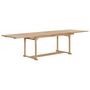 Voir la diapositive 2 : VIDAXL Table extensible de jardin 180-280x100x75 cm Teck solide