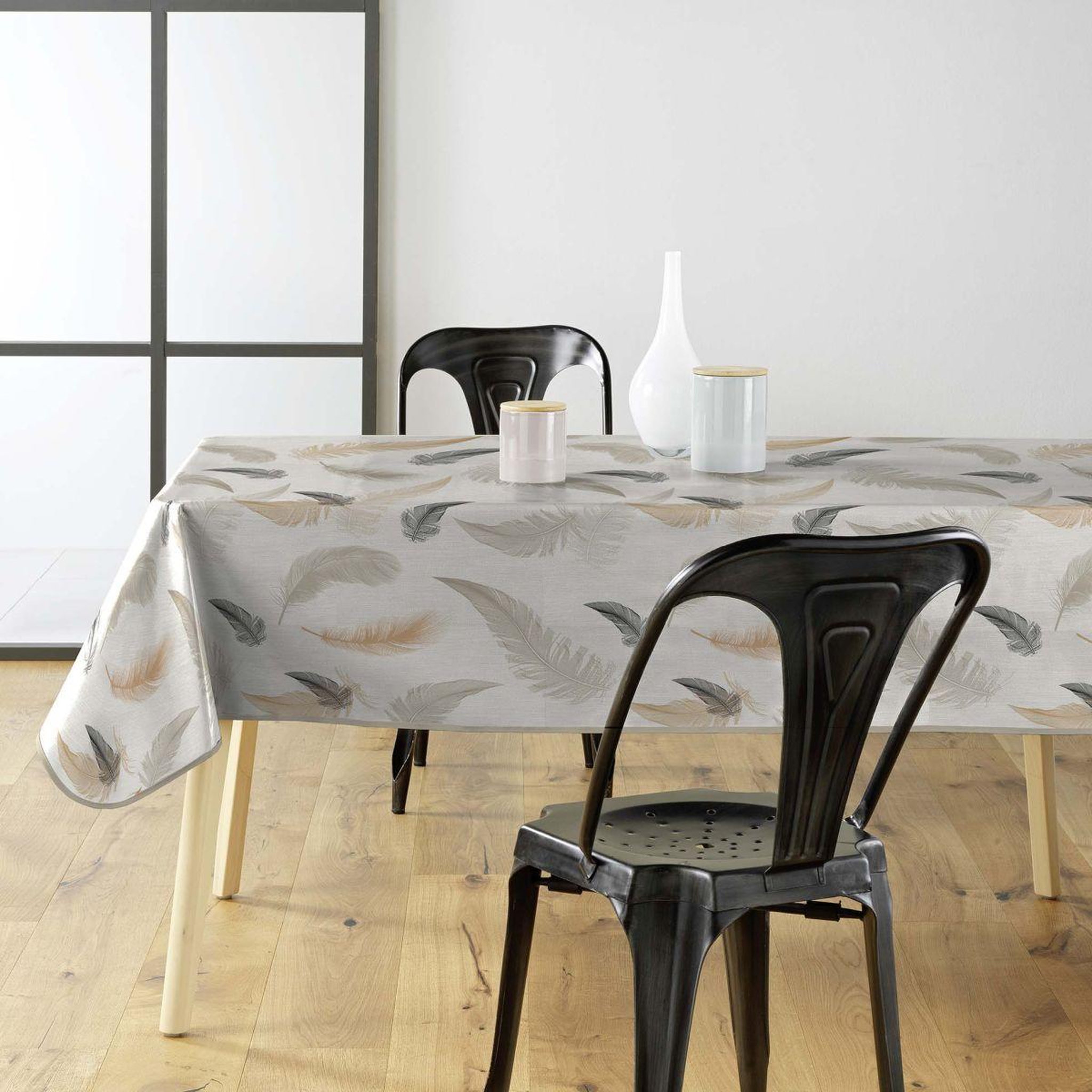 Voir la diapositive 3 : Douceur d'Intérieur Nappe toile cirée imprimé  folea  140x240cm multicolore
