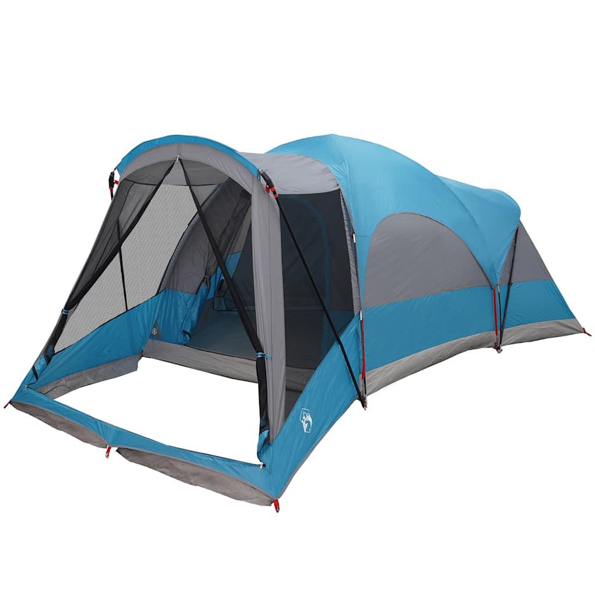 Voir la diapositive 3 : VIDAXL Tente familiale tunnel 8 personnes bleu impermeable