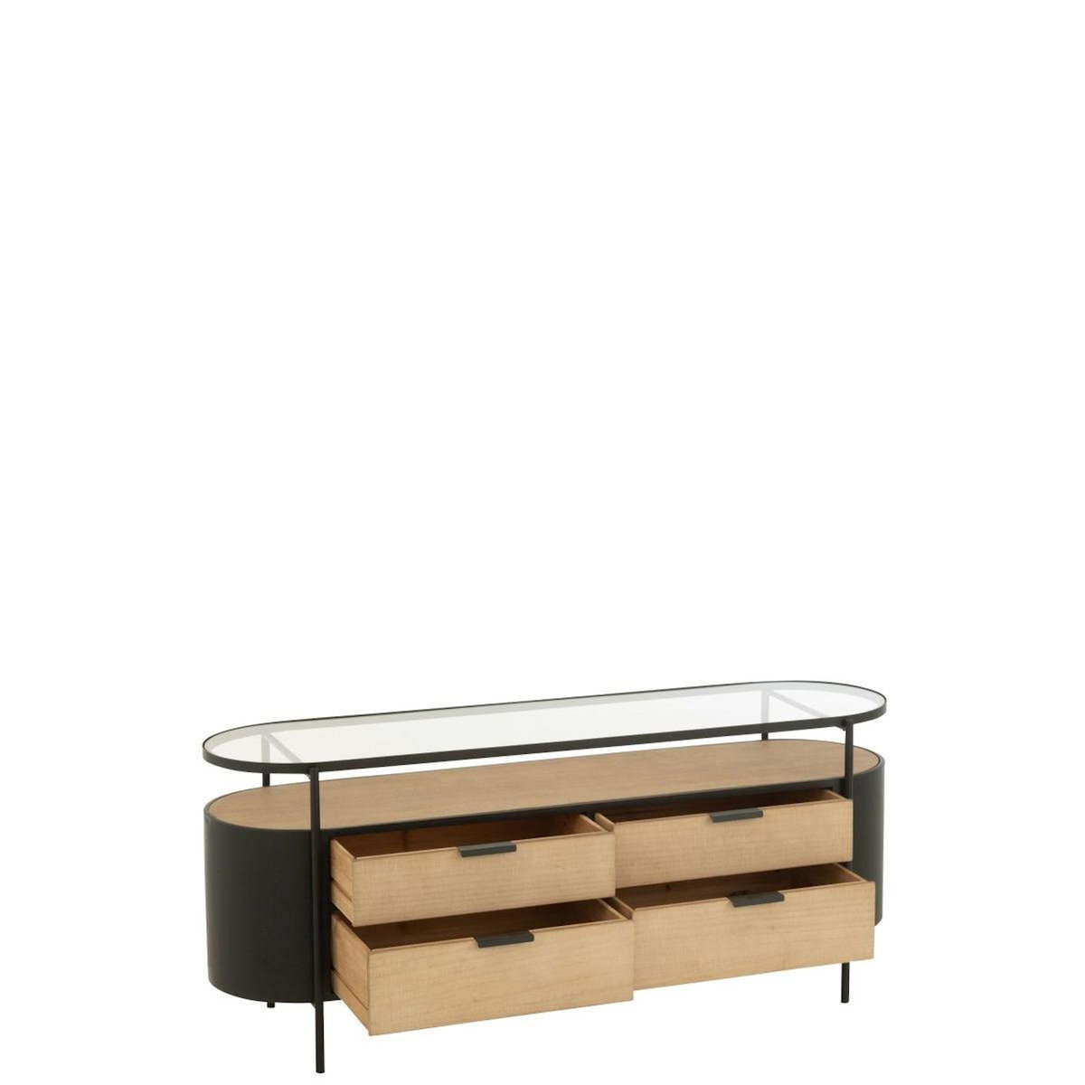 Paris Prix Buffet 4 Tiroirs  Bya  133cm Naturel