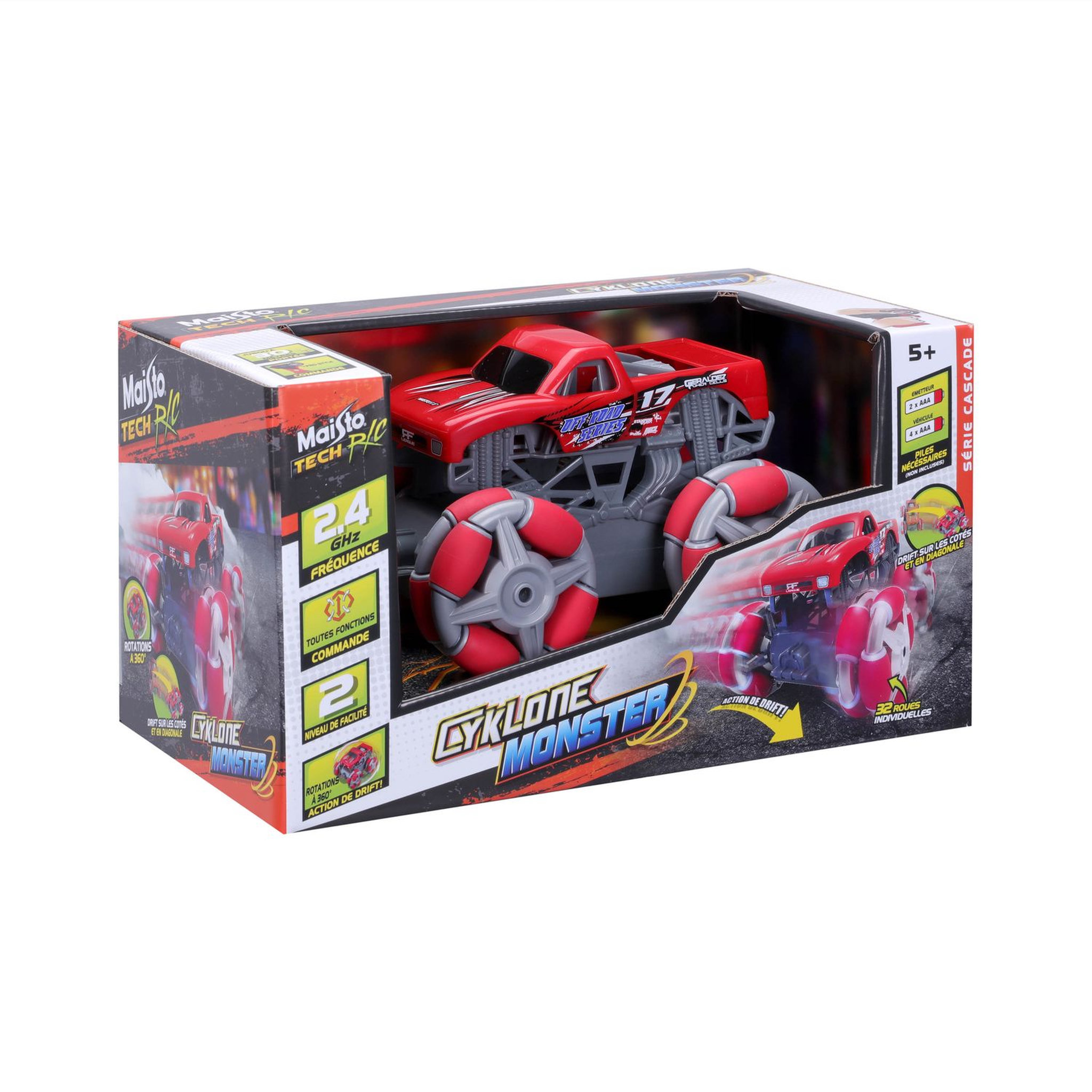 Voir la diapositive 5 : Bburago RC Maisto monster truck cyklone drift 