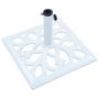 Voir la diapositive 3 : VIDAXL Socle de parasol Blanc 12 kg 49 cm Fonte