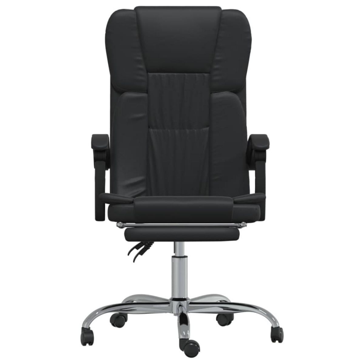 VIDAXL Fauteuil inclinable de bureau Noir Similicuir