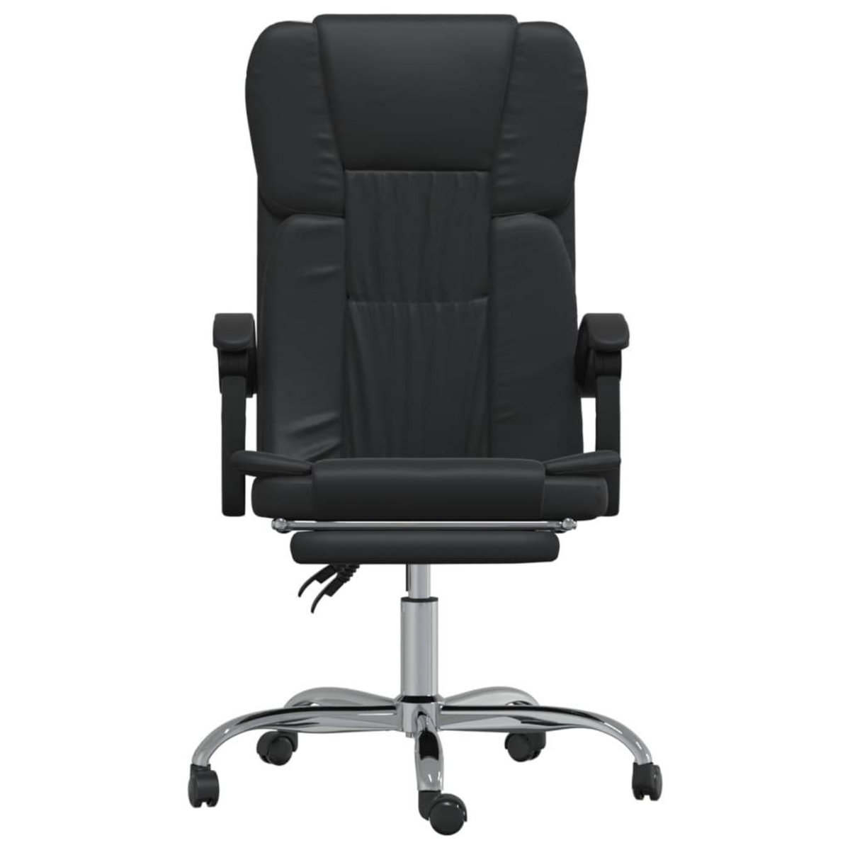 VIDAXL Fauteuil inclinable de bureau Noir Similicuir