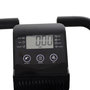 Voir la diapositive 5 : HOMCOM Vélo d'appartement pliant 8 niveaux de résistance magnétique dossier selle réglable poignées ergonomiques écran LCD multifonction suspensions support tablette acier noir
