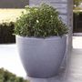 Voir la diapositive 4 : CAPI Capi Pot a plantes conique bas Arc Granite 60x48 cm Anthracite