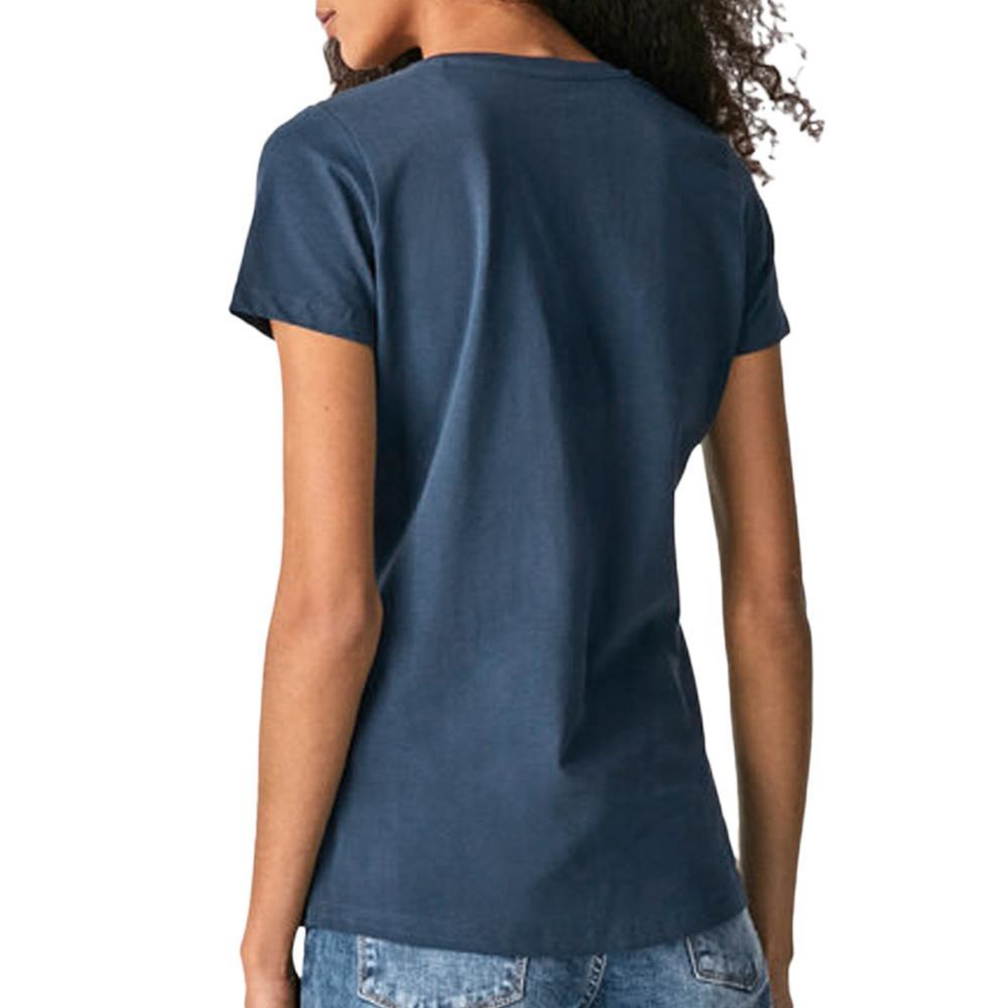 Voir la diapositive 2 : Pepe Jeans T-Shirt Gris/Bleu Femme Pepe jeans New Virginia