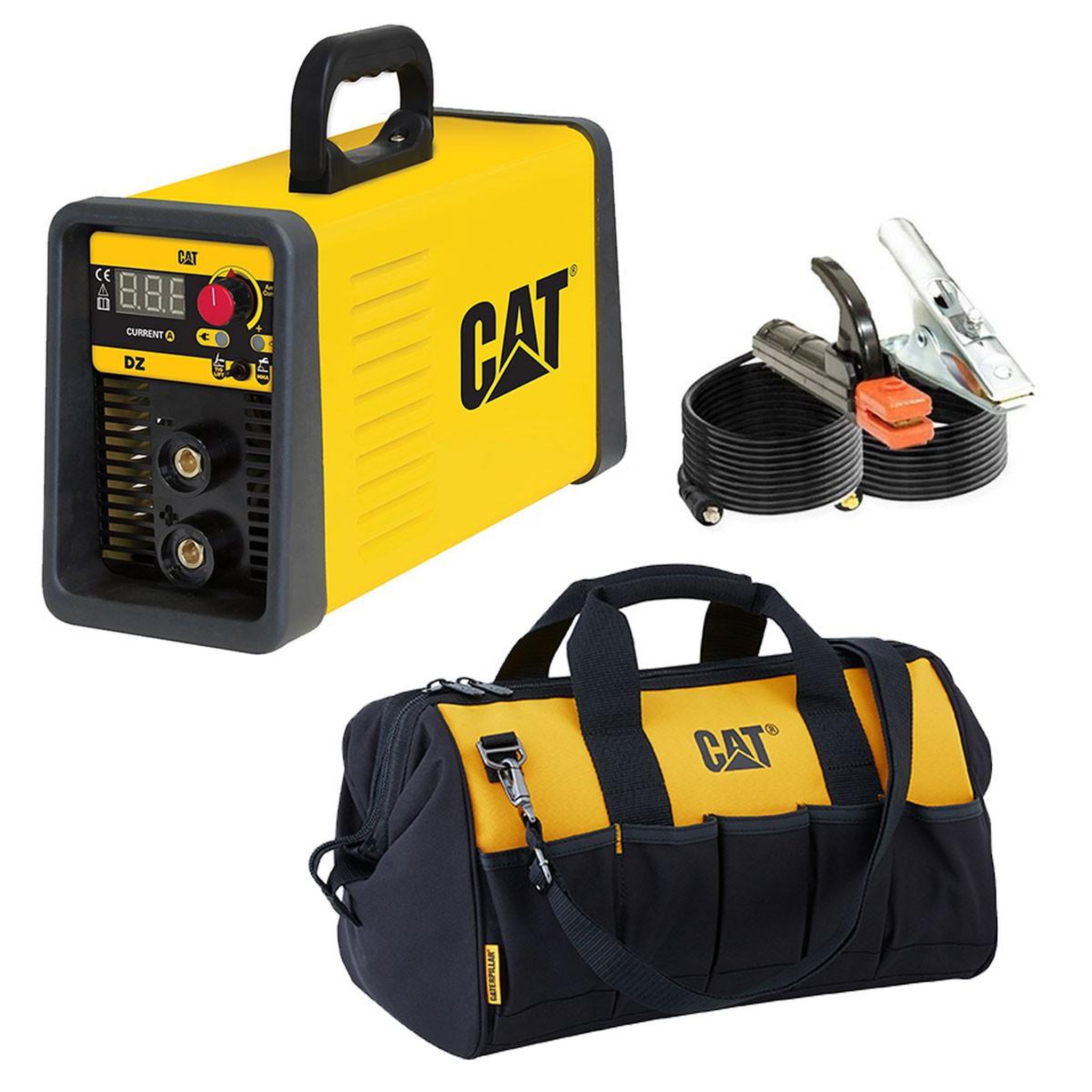 caterpillar Poste à souder inverter 160 Ampères MMA Electrodes basiques rutiles inox fonte et cellulosiques + Sac CAT