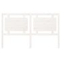 Voir la diapositive 4 : VIDAXL Tete de lit Blanc 165,5x4x100 cm Bois massif de pin