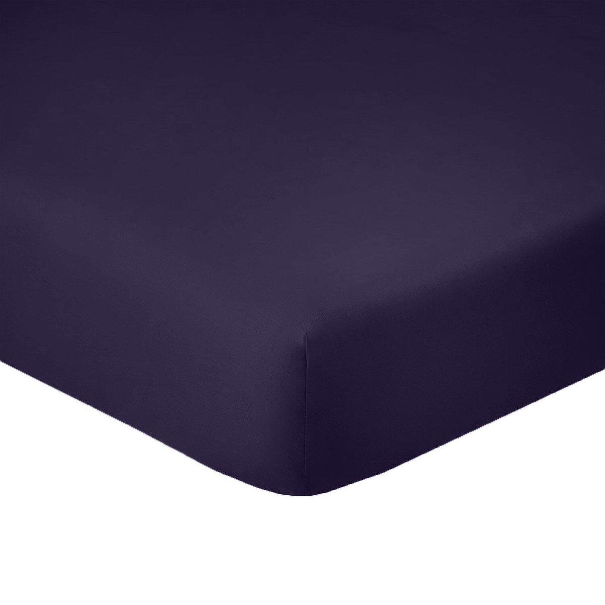Voir la diapositive 1 : Home collection 2 draps housse bonnet 35cm 100% coton 57fils